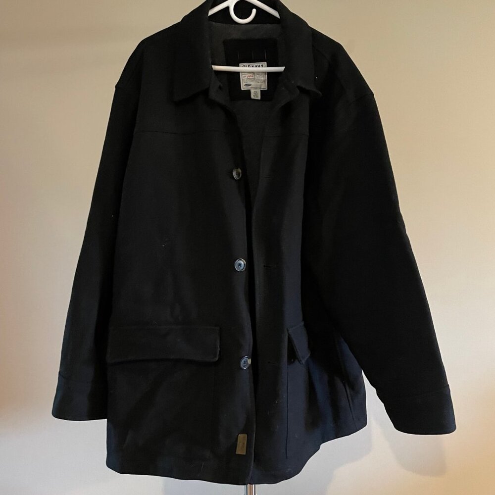 Vintage Men's Old Navy Wool Coat Size XXL Pre-owned - Picture 2 of 5